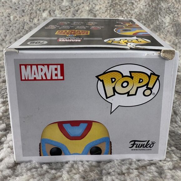 Funko Pop! Marvel Lucha Libre El Heroe Invicto Iron Man Vinyl Figure #709 - Picture 5 of 8